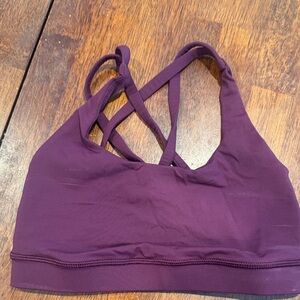 lululemon athletica burgundy Strappy Sports Bra